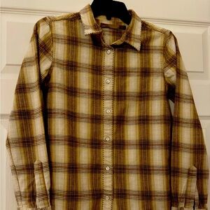 Prana flannel shirt gently used